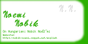 noemi nobik business card